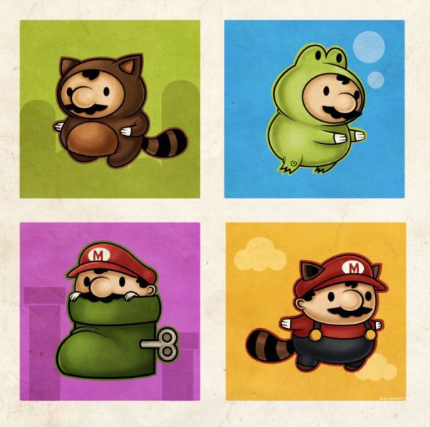 Creative Super Mario Brothers Illustrations