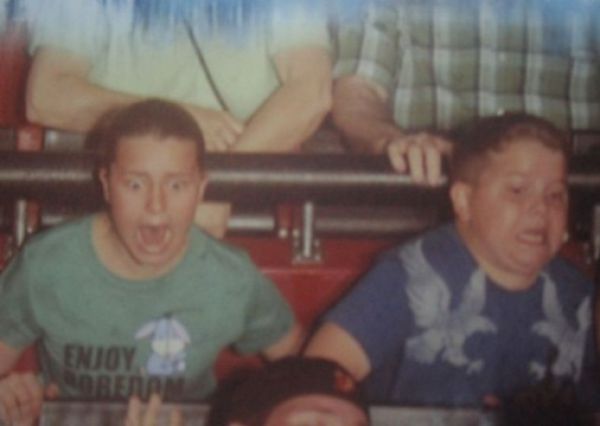 Completely Freaked Out Roller Coaster Ride Faces