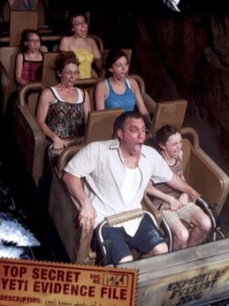 Completely Freaked Out Roller Coaster Ride Faces