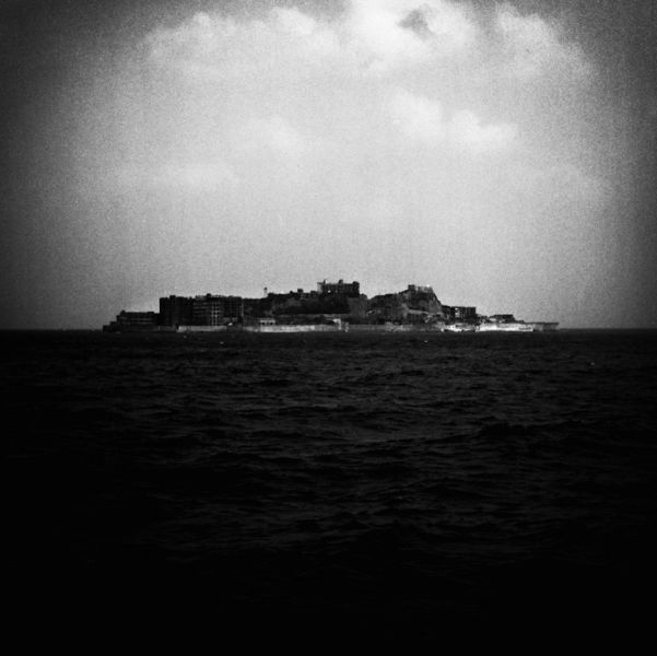 Black & White Photos of Ghost Island of Japan