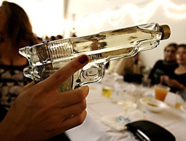 gun shaped tequila