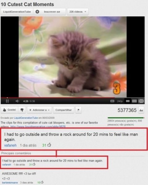 Really Funny YouTube Comments. Part 2