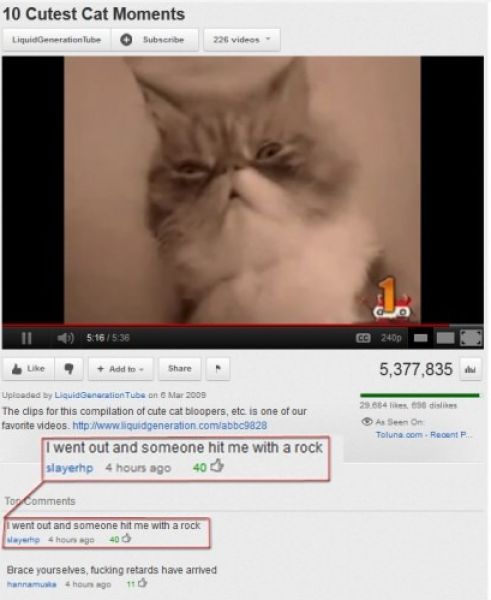 Really Funny YouTube Comments. Part 2