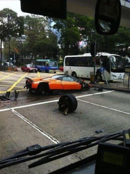 Pagani Supercar Crashed