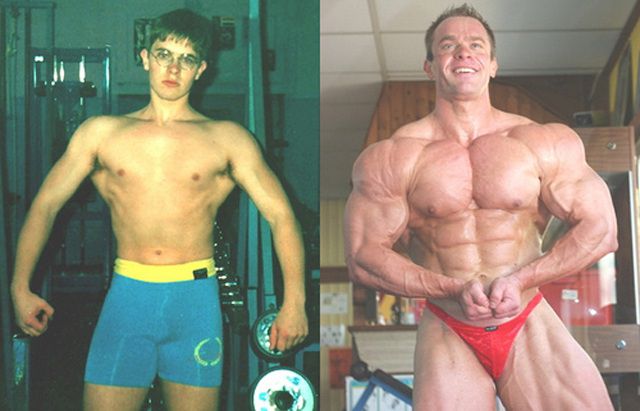 Before and After Muscle Men