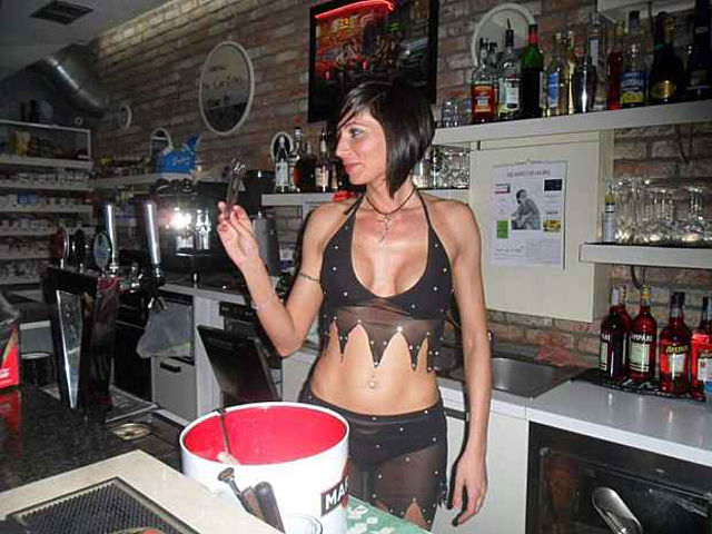 Jealous Wives Vs Busty Italian Barmaid Amazing And Funny