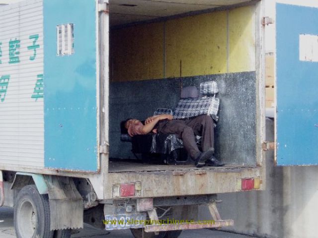 Chinese People Will Sleep Anywhere