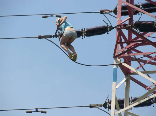 That Was the Craziest Reason to Climb an Electricity Pylon