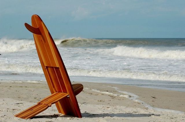 Surfboard and Chair Combined