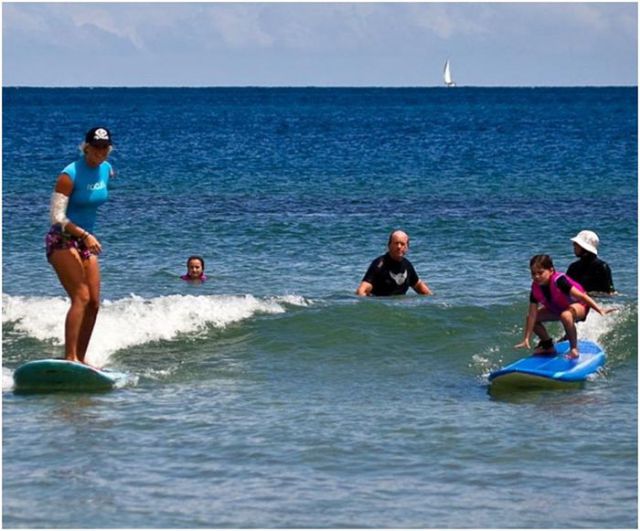 Awesome One-Armed Surfer