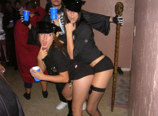 College Girls Choose Claws and Cuffs For Sexy Dress Up!