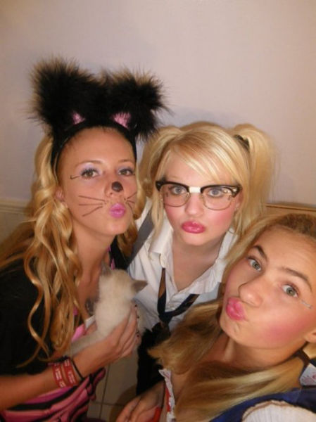 College Girls Choose Claws and Cuffs For Sexy Dress Up!