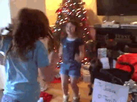 Happy and Excited Children on Christmas Morning (13 pics + 10 gifs