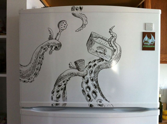 Crazy Fridge Art With Dry-Erase Marker (12 pics) - Izismile.com