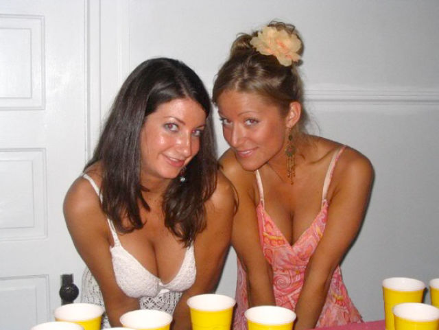 Beer Pong Gets Heated with These Girls