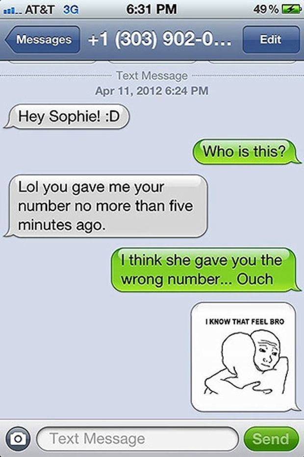 Totally Awkward Wrong Number Texts 26 Pics Izismile