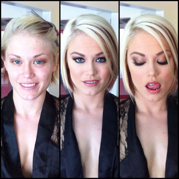 Porn Stars Before And After Their Makeup Makeover 93 Pics