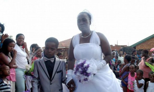 Boy Marries Woman Old Enough to Be His Grandmother