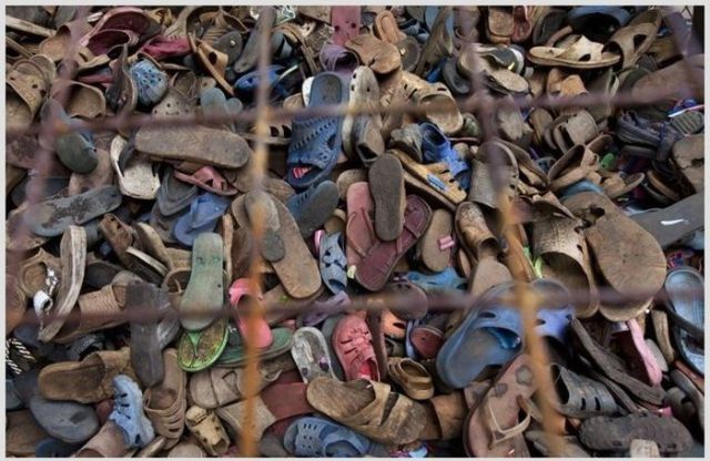 In Africa Old Shoes Become Recycled Works of Art