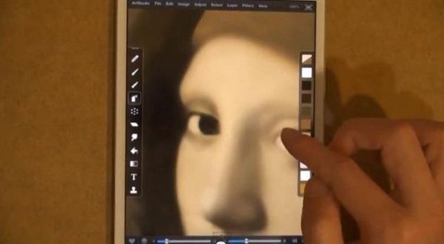 Famous Painting Expertly Recreated on an iPad Mini
