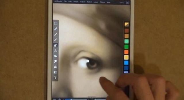 Famous Painting Expertly Recreated on an iPad Mini
