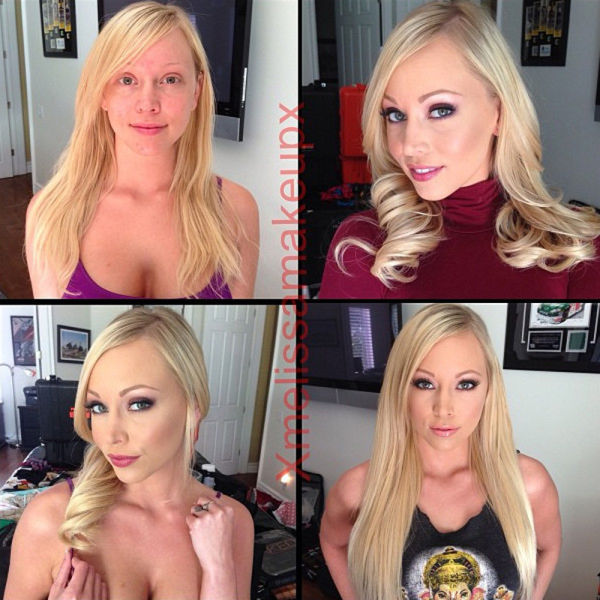 Porn Stars Before And After Their Makeup Makeover Part 2 26 Pics