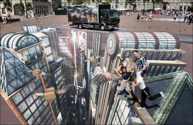 Massive 3D Street Art That Could Become a Guinness World Record