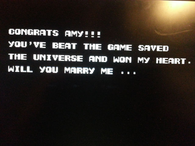 Ingenious Contra Game Marriage Proposal