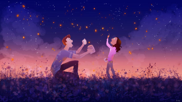 Life’s Magical Moments Captured in Cartoon Art