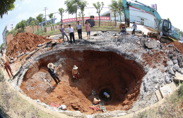 An Impressive Assortment of Sinkhole Pictures