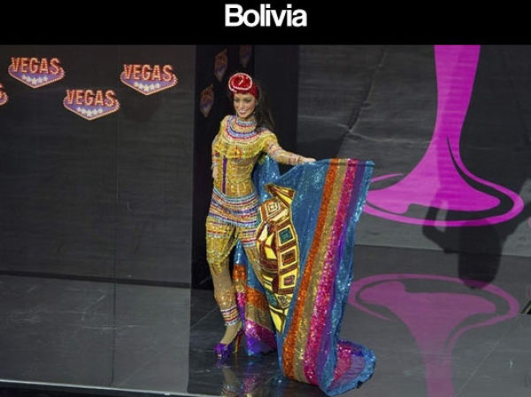 Miss Universe Pageant Contestants Parade Costumes for Their Country