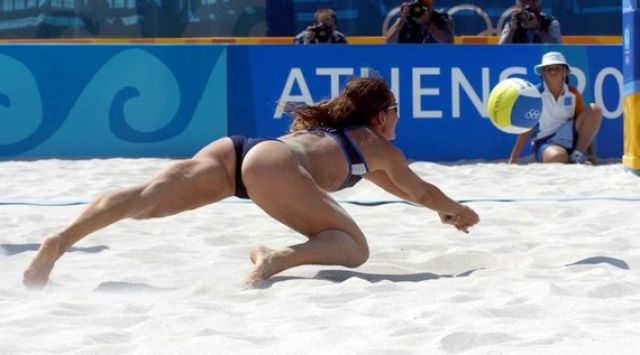 Beach volleyball woman fucking, bikini top malfunction pics