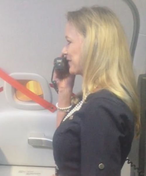Flight Attendant Gets the Whole Plane Laughing Giving Hilarious Safety Instructions
