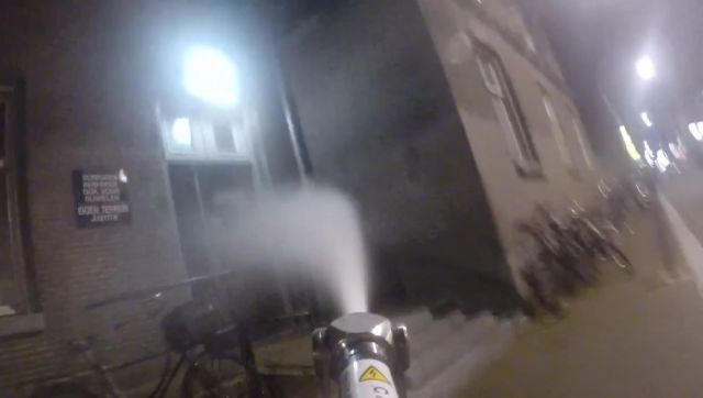 Dutch Guy Blasts People Peeing on the Street with Water Canon