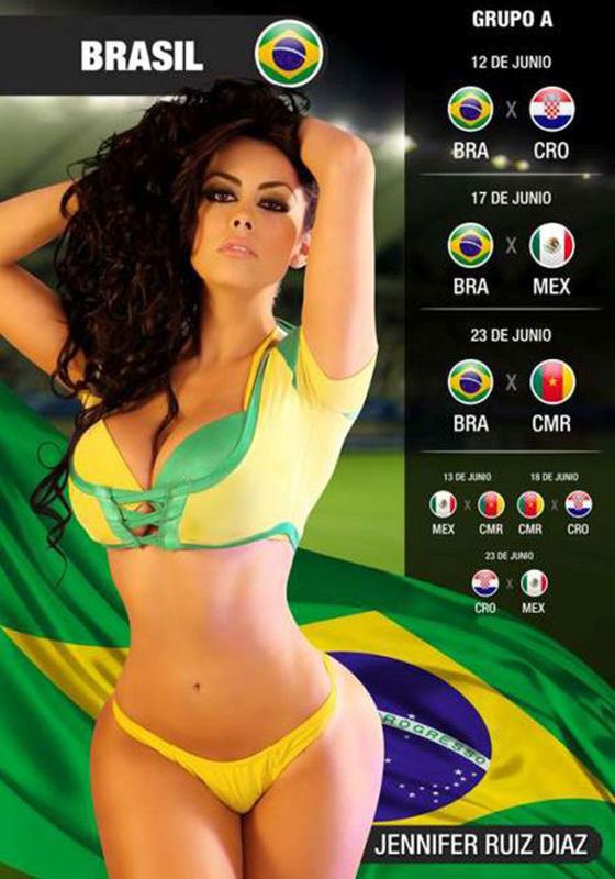 2014’s Sizzling Hot FIFA World Cup Calendar