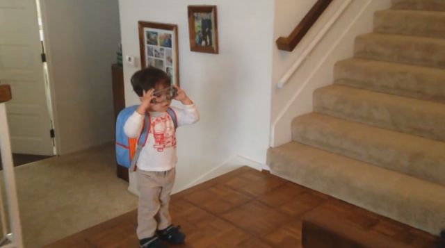 Action Movie Kid Goes to School