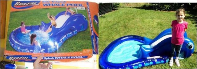 Inflatable Pools in Reality vs. the Picture on the Box
