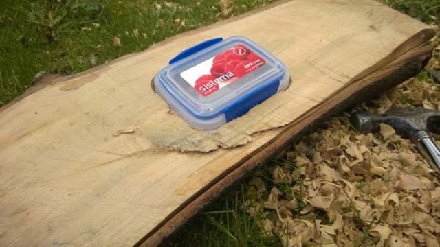 A Clever Way to Stash Your Stuff in Nature