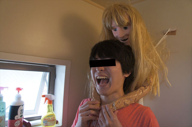 A Teenager Makes His Own Girlfriend to Shower with