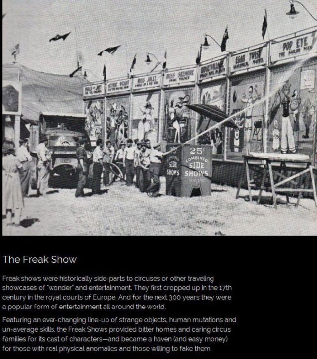 A Look at American Freak Shows Throughout Time