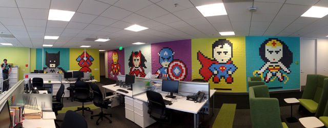 An Inventive Way to Turn Your Office Walls into Unique Works of Art