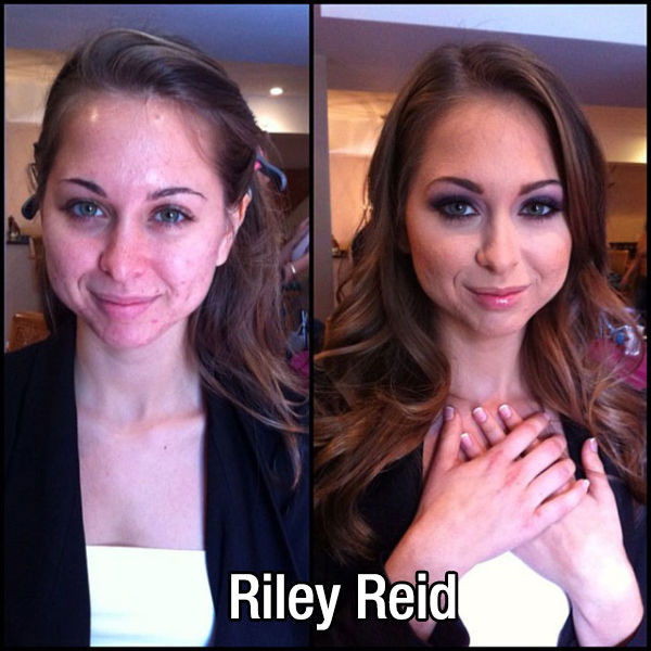 Porn Stars Pre and Post Their Makeup Makeovers