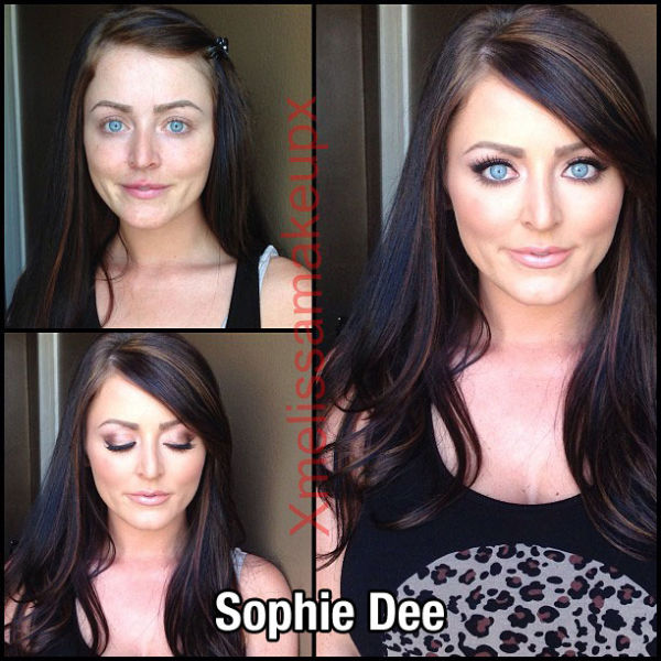 Porn Stars Pre and Post Their Makeup Makeovers
