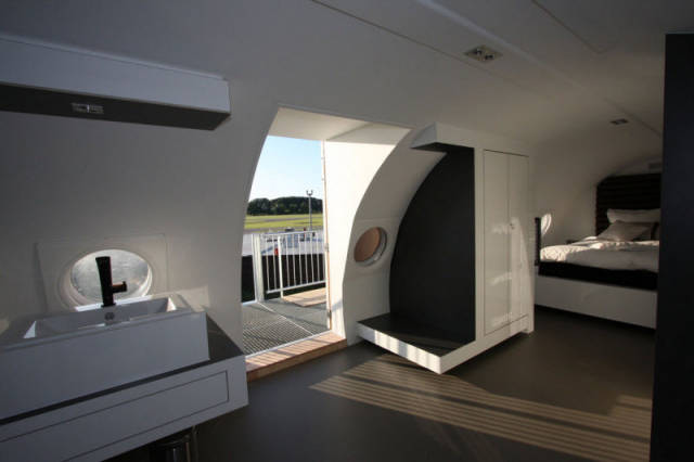 An Exclusive Hotel Suite inside an Unused Airplane