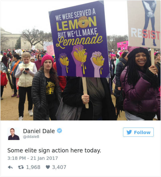 People Who Pushed The Limits Of Wittiness With Their Women’s March Protest Signs