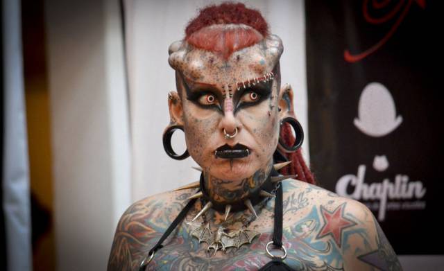 Well, It Looks Like Sometimes There Can Be Too Much Of Piercing And Tattooing