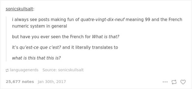 French Speakers Know How To Make Their Lives Harder