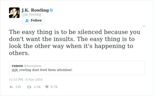 J. K. Rowling Is Not Only Good At Writing Books, But Also At Writing Brutal Twitter Responses