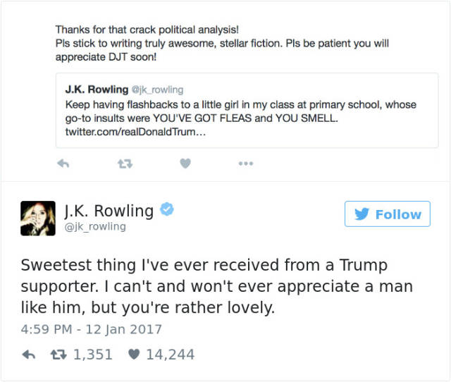 J. K. Rowling Is Not Only Good At Writing Books, But Also At Writing Brutal Twitter Responses