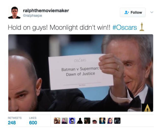 If Oscars Fail Wasn’t Enough By Itself – Here’s Twitter Spicing It Up